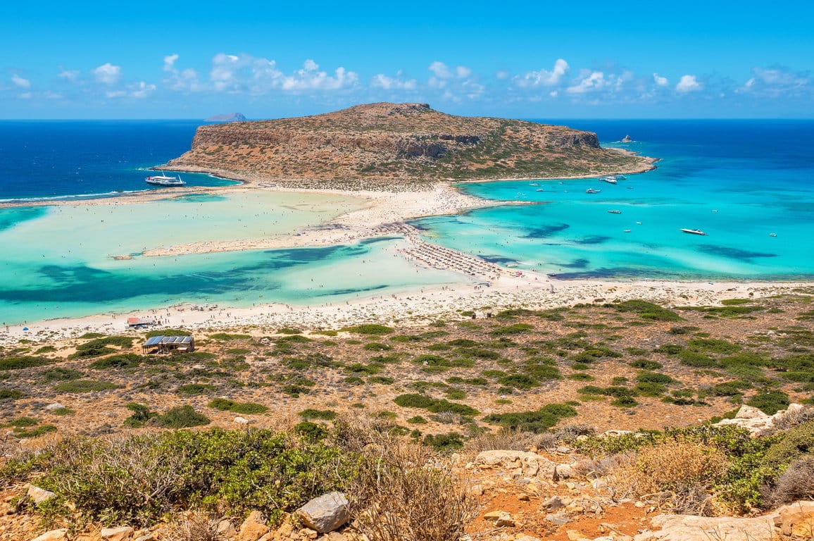 Balos lagoon waterfront. Crete, Greece Kreta: Balos-Bucht