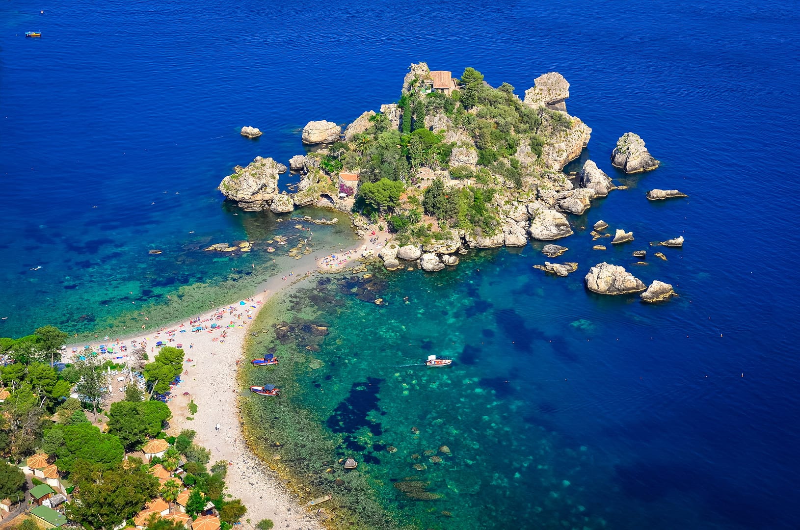 Isola Bella unterhalb von Taormina (Ostküste Sizilien)